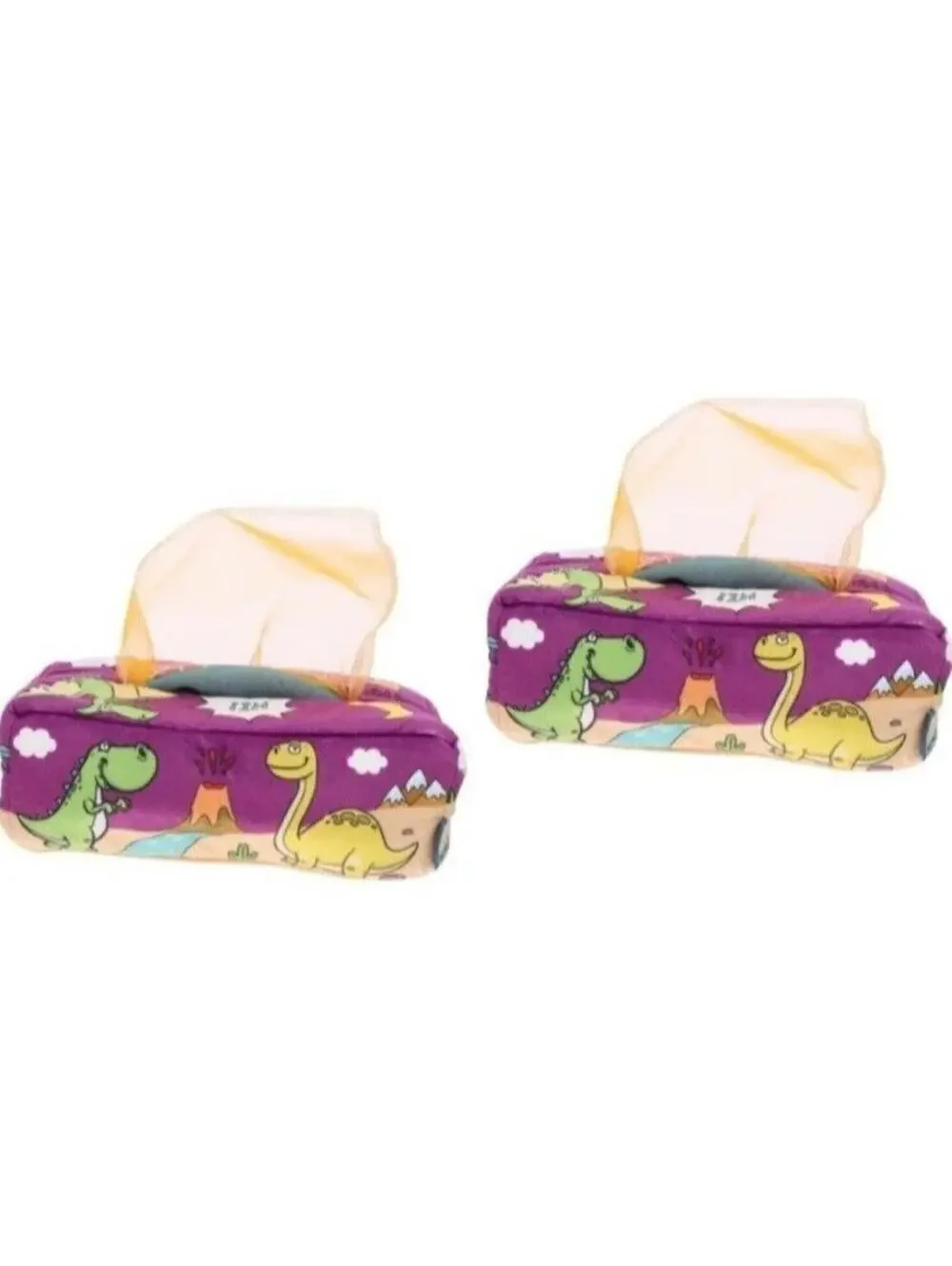 Kids Brain Exercise Tissue Box Color Sorting Toy Sensory Purple Felt, New 1pc